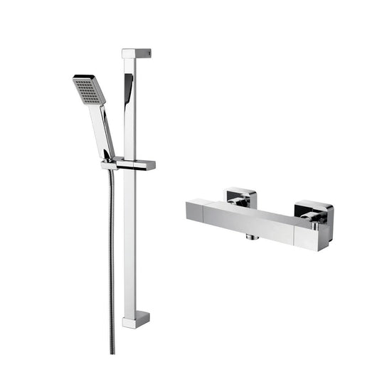  Aquadart Niagra Observa Square Thermostatic Shower Valve & Slide Rail Kit
