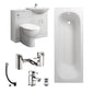 Buckingham 1700 x 700mm Complete Shower Bathroom Suite II - welovecouk