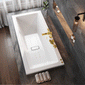 Carpi II Superdeep Double Ended Hydrotherapy Air SPA Bath - 1900 x 900mm