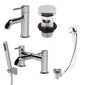 ARLO - Deluxe Basin & Bath Filler & Handset Set - Chrome