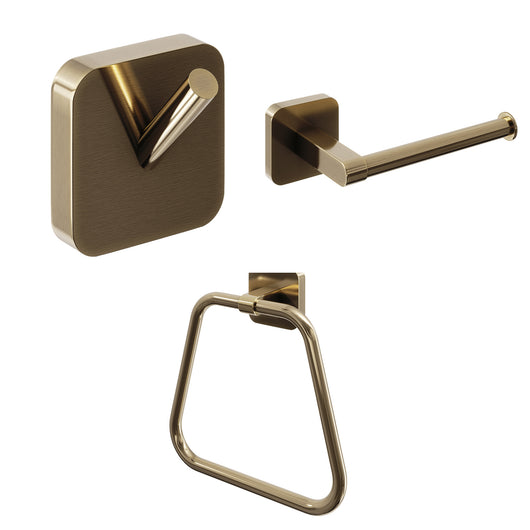  Trisen 3 Piece Accessory Pack - Brushed Brass