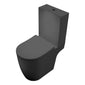 Adella Open Back Toilet Set with Soft Close Seat - Matt Black - welovecouk