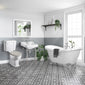 Marlow Traditional Freestanding Roll Top Bathroom Suite with Basin Washstand - welovecouk