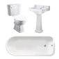 Cambridge Traditional Freestanding Bathroom Suite 1780mm with Basin Pedestal - welovecouk