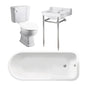 Cambridge Traditional Freestanding Bathroom Suite 1780mm with Basin Washstand - welovecouk