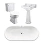 Wilmslow Traditional Freestanding Bathroom Suite with Basin Pedestal - welovecouk