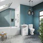 Holborn L Shape Shower Vanity Bathroom Suite - 1800 - welovecouk