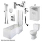 Holborn L Shape Shower Vanity Bathroom Suite - 1800 - welovecouk