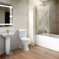 Hadley Shower Bathroom Suite - Brushed Brass - 1800 x 800 - welovecouk