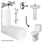 Equate Shower Bathroom Suite - 1800 x 800 - welovecouk