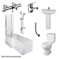 Equate L Shape Shower Bathroom Suite - 1700 - welovecouk