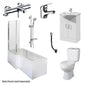Equate L Shape Shower Vanity Bathroom Suite - 1800 - welovecouk