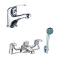 Conway Mini Mono Basin Mixer & Deck Bath Shower Mixer Packs - Chrome - welovecouk
