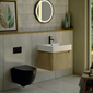 Adella Wall Hung Toilet Set with Soft Close Seat - Matt Black