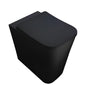 Capello Back to Wall Comfort Height Toilet Set with Soft Close Seat - Matt Black - welovecouk