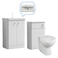 Core-Series Floor Standing Vanity & WC Set 1100mm - Gloss White - welovecouk