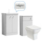 Core-Series Floor Standing Vanity & WC Set 1100mm - Gloss White - welovecouk