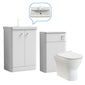 Core-Series Floor Standing Vanity & WC Set 1100mm - Gloss White - welovecouk