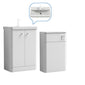Core-Series Floor Standing Vanity & WC Set 1100mm - Gloss White - welovecouk