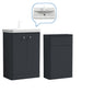 Core-Series Floor Standing Vanity & WC Set 1100mm - Soft Black - welovecouk