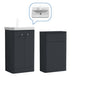Core-Series Floor Standing Vanity & WC Set 1000mm - Soft Black - welovecouk