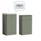 Core-Series Floor Standing Vanity & WC Set 1000mm - Satin Green - welovecouk