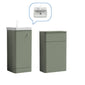 Core-Series Floor Standing Vanity & WC Set 900mm - Satin Green - welovecouk