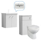 Core-Series Wall Hung Vanity & WC Set 1100mm - Gloss White - welovecouk