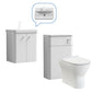 Core-Series Wall Hung Vanity & WC Set 1000mm - Gloss White - welovecouk