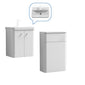 Core-Series Wall Hung Vanity & WC Set 1000mm - Gloss White - welovecouk