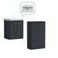 Core-Series Wall Hung Vanity & WC Set 1000mm - Soft Black - welovecouk