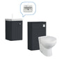 Core-Series Wall Hung Vanity & WC Set 900mm - Soft Black - welovecouk