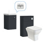 Core-Series Wall Hung Vanity & WC Set 900mm - Soft Black - welovecouk