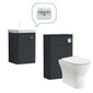 Core-Series Wall Hung Vanity & WC Set 900mm - Soft Black - welovecouk