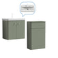Core-Series Wall Hung Vanity & WC Set 1100mm - Satin Green - welovecouk