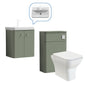 Core-Series Wall Hung Vanity & WC Set 1000mm - Satin Green - welovecouk
