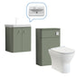 Core-Series Wall Hung Vanity & WC Set 1000mm - Satin Green - welovecouk