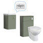 Core-Series Wall Hung Vanity & WC Set 900mm - Satin Green - welovecouk