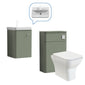 Core-Series Wall Hung Vanity & WC Set 900mm - Satin Green - welovecouk