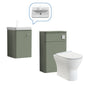Core-Series Wall Hung Vanity & WC Set 900mm - Satin Green - welovecouk