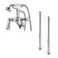 Aquadart Bayswater Freestanding Bath Shower Mixer with Standpipes - Chrome - welovecouk