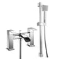 Pimlico Bath Shower Mixer with Slider Rail Kit - Chrome - welovecouk