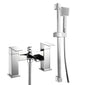 Soho Bath Shower Mixer with Slider Rail Kit - Chrome - welovecouk
