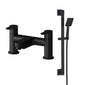 Camden Bath Shower Mixer with Slider Rail Kit - Black - welovecouk