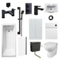 Urban Combination PORTO Shower Suites with 600mm Satin White Vanity Unit - welovecouk
