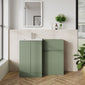 COSMO Square 2-Door 1000mm Combination Unit - Satin Green - welovecouk