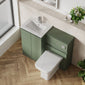 COSMO Square 2-Door 1000mm Combination Unit - Satin Green - welovecouk