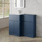 COSMO Square 2-Door 1-Drawer 1000mm Combination Unit - Satin Blue - welovecouk
