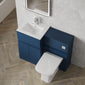 COSMO Square 2-Door 1-Drawer 1000mm Combination Unit - Satin Blue - welovecouk