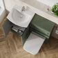 COSMO Curve 2-Door 1100mm Combination Unit - Satin Green - welovecouk